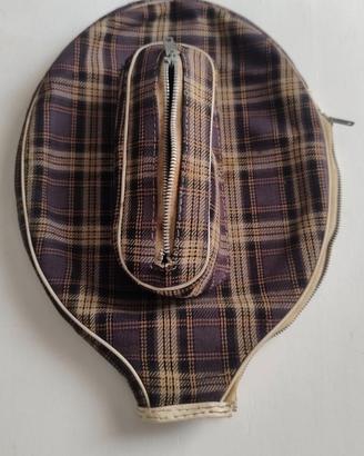 Custodia per racchetta da tennis vintage anni '60