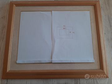 cornice artigianale legno naturale 30X40