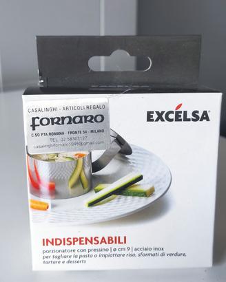 Excelsa Porzionatore/Anello da cucina inox 9 cm
