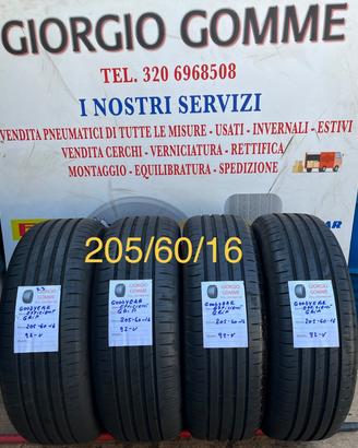 Gomme 205/60/16 NUOVE E USATE DISPONIBILE montaggi