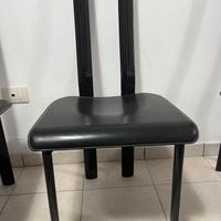 4 SEDIE DEL DESIGNER ANTONELLO MOSCA ANNI 80