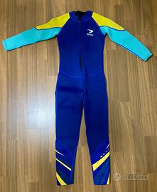Tuta per immersione bimbo H 108 cm taglia M