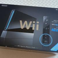 Nintendo Wii nera + 2 controller + 5 giochi!