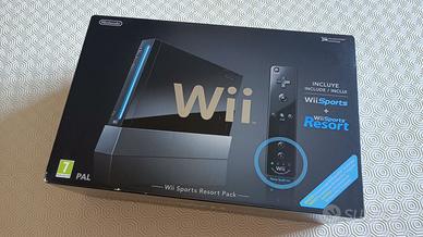 Nintendo Wii nera + 2 controller + 5 giochi!
