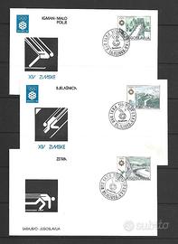 8 FDC Olimpiadi invernali Sarajevo ‘84