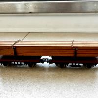 Vagone doppio porta legname Lima vintage anni 70