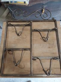 Portapiatti in ferro battuto