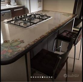 Cucina completa pietra lavica ceramizzata