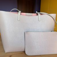 Borsa in pelle tortora chiaro Rebelle