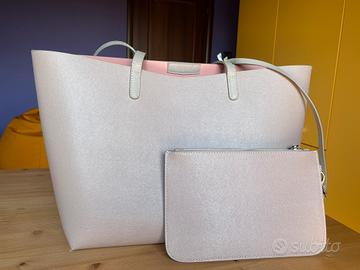 Borsa in pelle tortora chiaro Rebelle