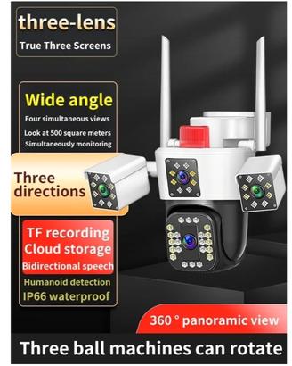 4 Telecamere con triplo obiettivo 