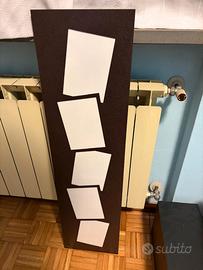 Portafoto 5 foto in metallo nero