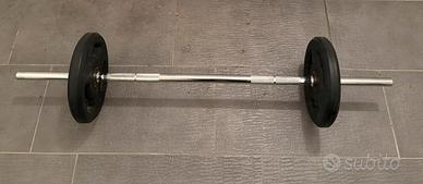 Bilanciere 7 kg + 20 kg dischi bodybuilding
