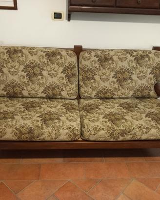 Divano 3 posti in legno