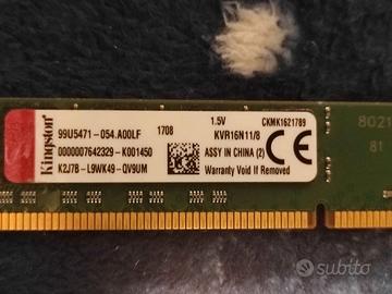 lotto kit RAM DDR3 8+8 4+4 2+2 totale 28 gbyte