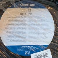 Teglia tonda 26 cm Cerruti Inox ferro blu