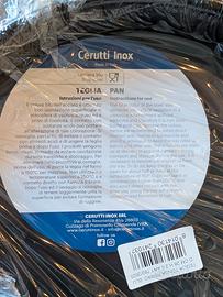 Teglia tonda 26 cm Cerruti Inox ferro blu