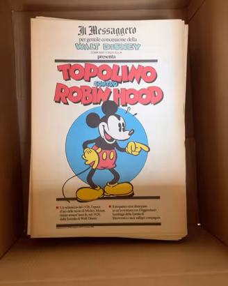 Topolino Il Messaggero 104 fascicoli completa