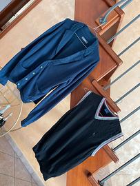 Cardigan Blu Gaudi Gilet Nero Trussardi 1=20; 2=35
