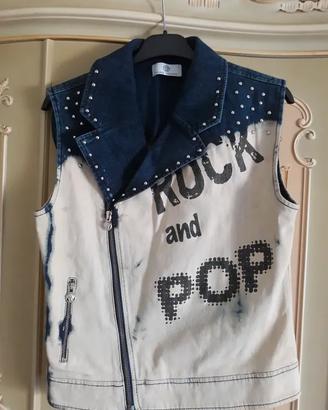 Young Versace denim gilet