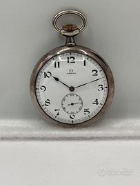 Orologio da tasca originale Omega argento