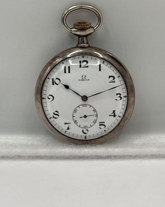Orologio da tasca originale Omega argento
