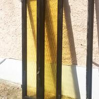 Finestra /Infisso in alluminio con vetri colorati