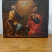 quadro dipinto olio su tela antico 700 