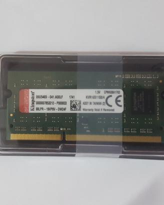 Memoria 4Gb Kingston per PC Portatile