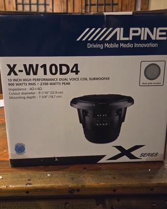 subwoofer Alpine X-W10D4