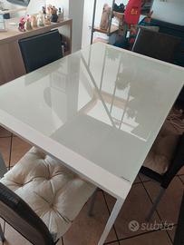 tavolo allungabile vetro temperato 