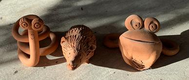 animaletti di  terracotta 