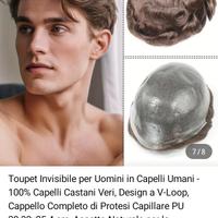 patch cutanea protesi capelli umani naturali x uom