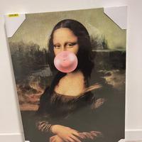 Quadro Gioconda con chewingum - Mona Lisa - NUOVO