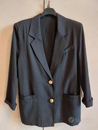Giacca blazer nera da donna vintage