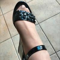 Sandalo in pelle lucida Gattinoni 