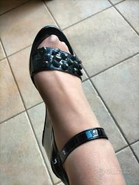 Sandalo in pelle lucida Gattinoni 