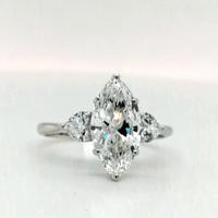 Anello 18 carati Oro bianco 2.46ct. twDiamante col