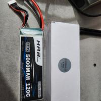 2 x batterie Lipo 6S 5200Mah 120C nuove