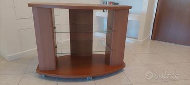Mobile porta tv in legno color ciliegio