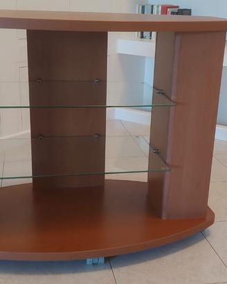 Mobile porta tv in legno color ciliegio