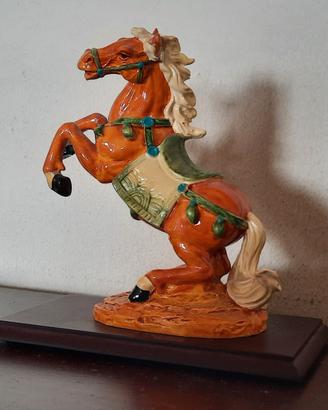 Statuetta cavallo in impennata