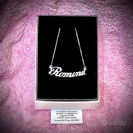 Collana in Argento 925 (con nome: ROMINA)