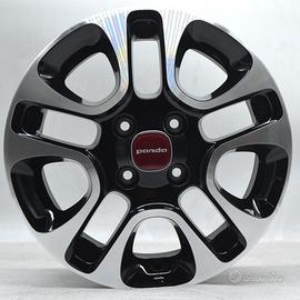 4 cerchi lega fiat panda new r14 lt6011