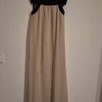 vestito lungo elegante senza spalline