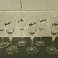 6 bicchieri da spumante Freixenet Stock