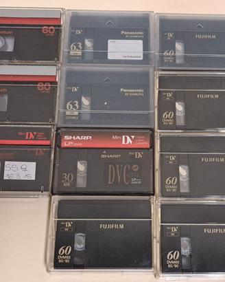 18 x mini DV - Sony- sharp - fuji - panasonic