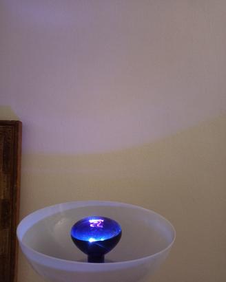 lampada vintage blu viola cromoterapia