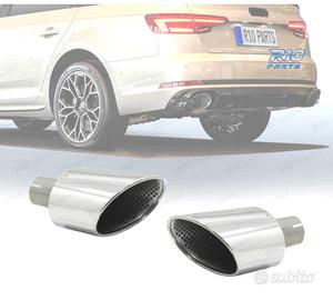 TERMINALI SCARICO AUDI A4 B9 A5 F5 LOOK RS 16-19 C