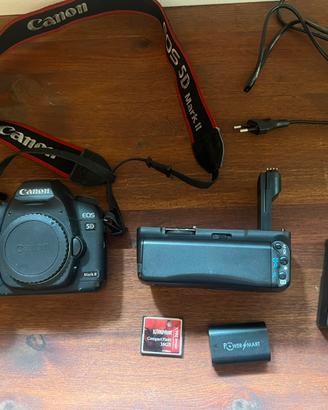 Canon 5D Mark II + Battery Grip BG‑E6 + Accessori